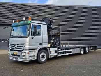 Mercedes-Benz ACTROS 2532 6x2 / HIAB CRANE / MACHINE TRANSPORTER